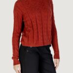 Maglione Vero Moda VMTILDA LS O-NECK 2WAY PULLOVER BOO Ruggine - Foto 3