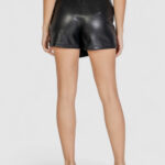 Minigonna Only ONLCOLLIE HW FAUX LEATHER SKORT PNT Nero - Foto 2