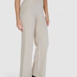 Pantaloni a palazzo Cleré  Beige - Foto 4