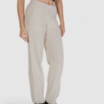 Pantaloni a palazzo Cleré  Beige - Foto 3