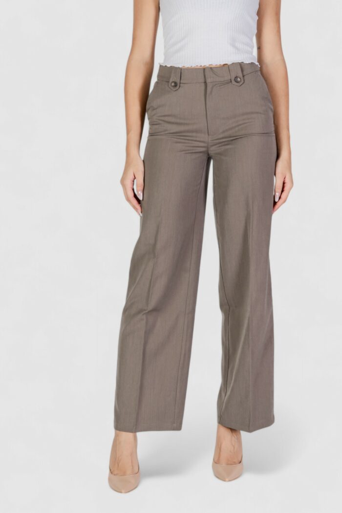 Pantaloni a palazzo Only ONLASHLEY HW WIDE PANT BF TLR Grigio