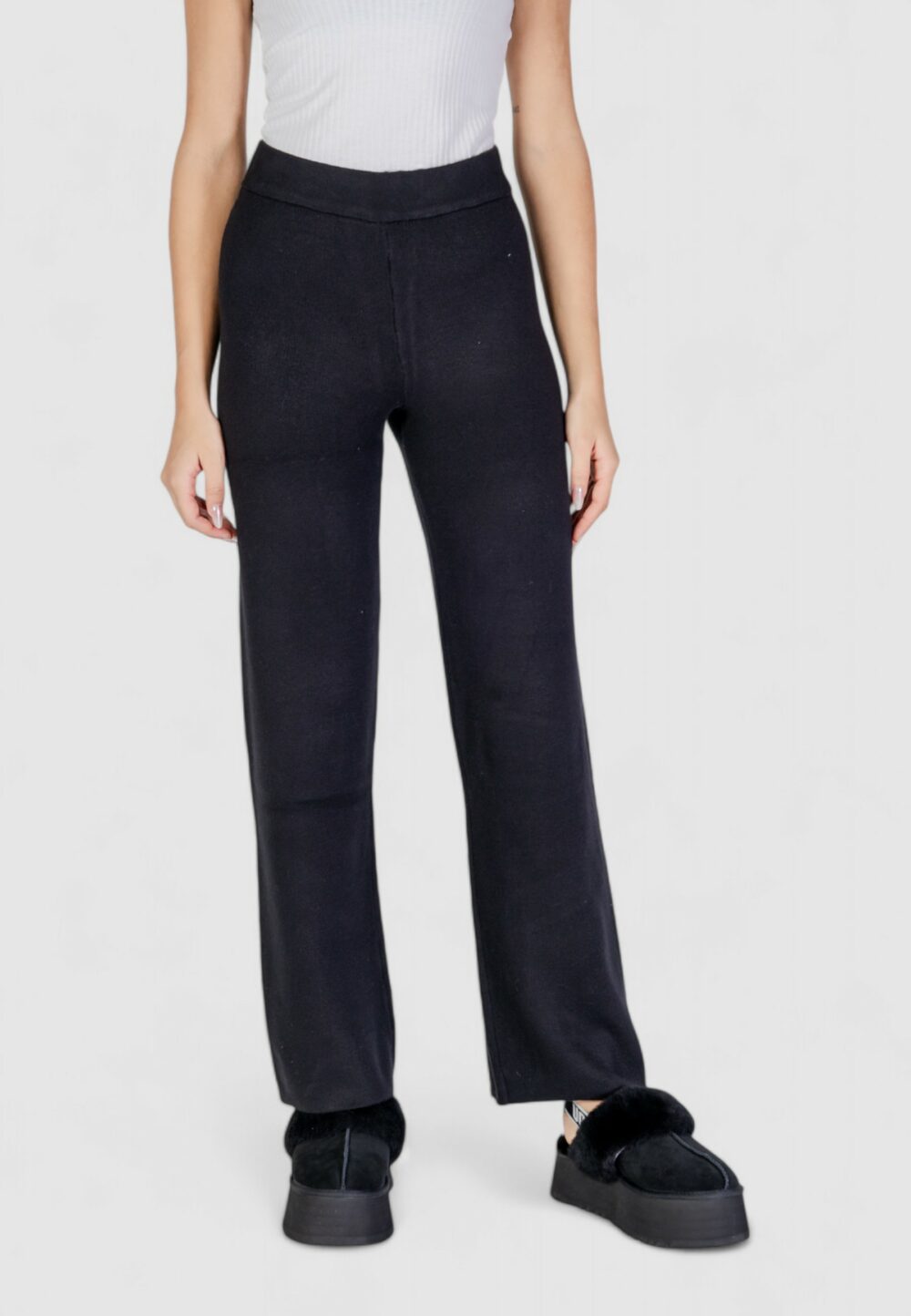 Pantaloni a palazzo Vero Moda VMSABA NW TROUSER GA Nero - Foto 1