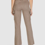 Pantaloni a palazzo Vila Clothes VICASSIE CARGO KNIT PANTS Beige scuro - Foto 4