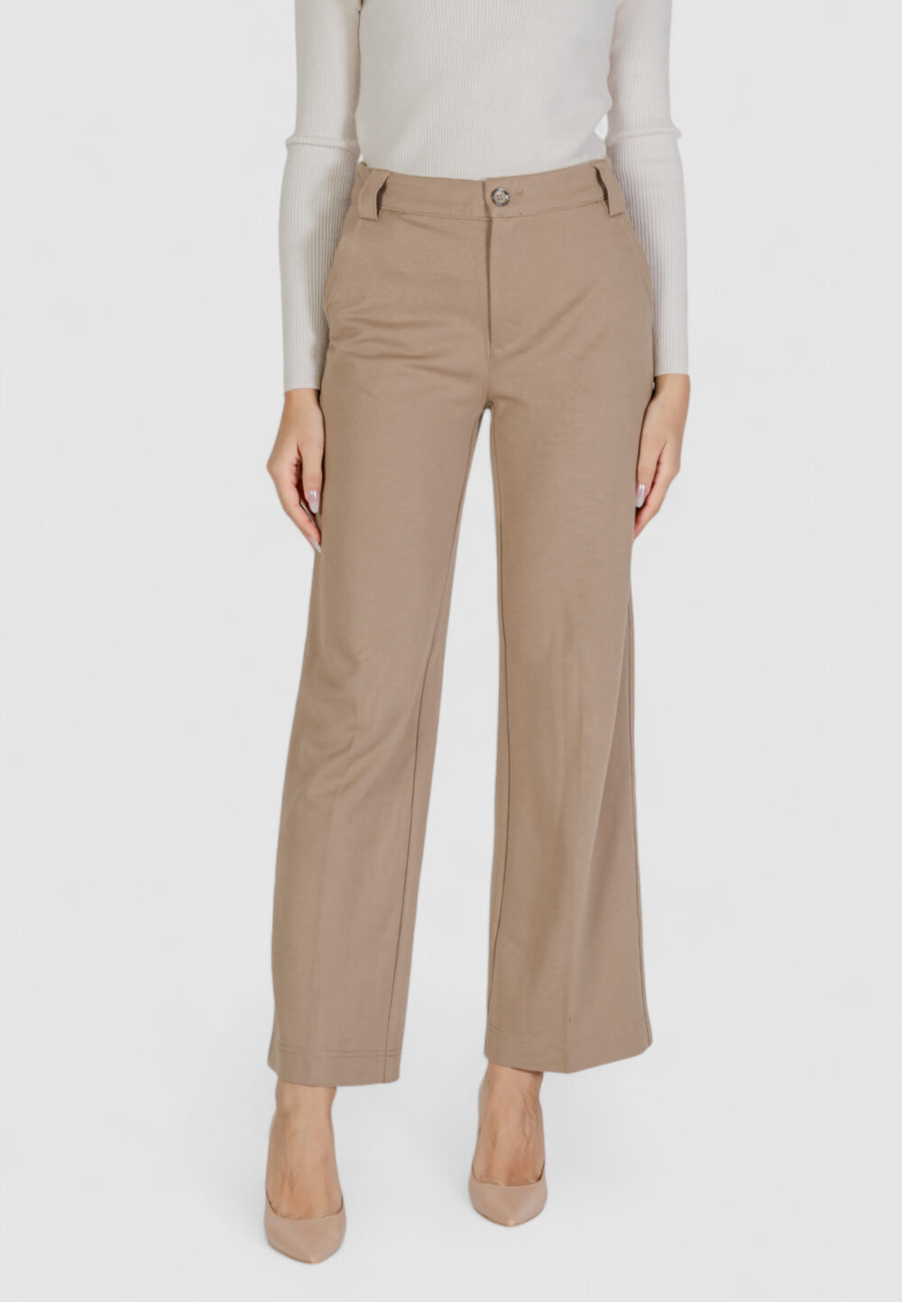 Pantaloni a sigaretta Street One  Beige scuro - Foto 1