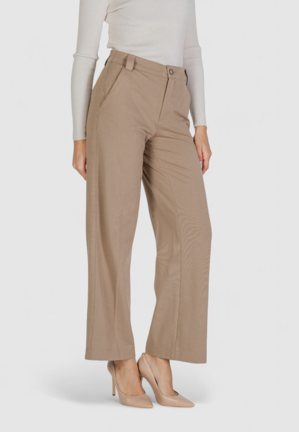 Pantaloni a sigaretta Street One  Beige scuro - Foto 3