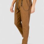 Pantaloni Gianni Lupo Leonard Carrot Fit Marrone - Foto 2