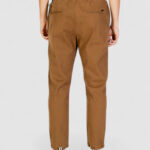 Pantaloni Gianni Lupo Leonard Carrot Fit Marrone - Foto 4