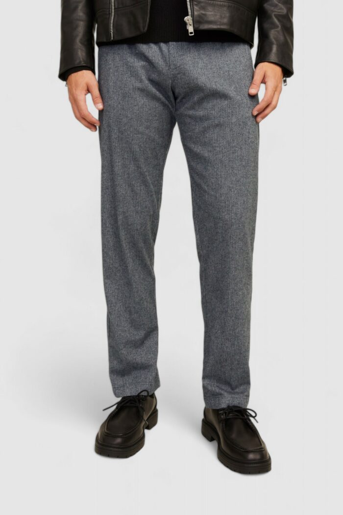 Pantaloni Jack Jones Jpstkane Jjherringbone Grigio