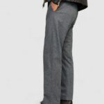 Pantaloni Jack Jones Jpstkane Jjherringbone Grigio - Foto 4