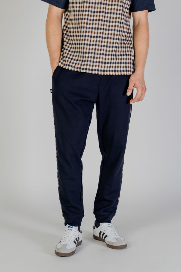 Pantaloni sportivi Aquascutum ACTIVE SCUBA PIPING TRACK PANTS Blu