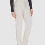 Pantaloni sportivi Guess Active ANN STRAIGHT Panna - Foto 3