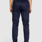 Pantaloni tapered Calvin Klein Jeans SATEEN STRETCH Blue scuro - Foto 2