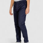 Pantaloni tapered Calvin Klein Jeans SATEEN STRETCH Blue scuro - Foto 5