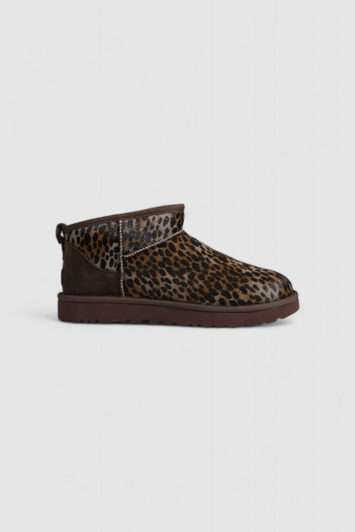 Pantofole Ugg W CLASSIC ULTRA MINI CASPIAN Marrone