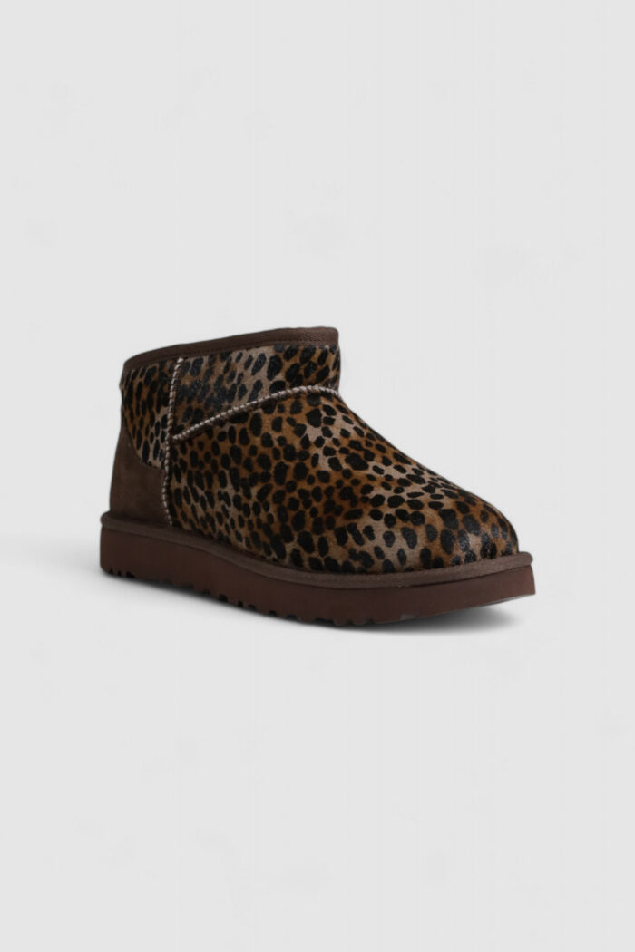 Pantofole Ugg W CLASSIC ULTRA MINI CASPIAN Marrone