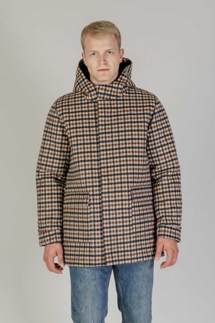 Parka Aquascutum WOOL HOODED ACTIVE COAT Beige