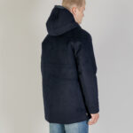 Parka Aquascutum WOOL HOODED ACTIVE COAT Blu - Foto 3