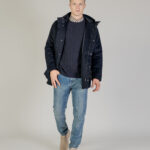 Parka Aquascutum WOOL HOODED ACTIVE COAT Blu - Foto 5