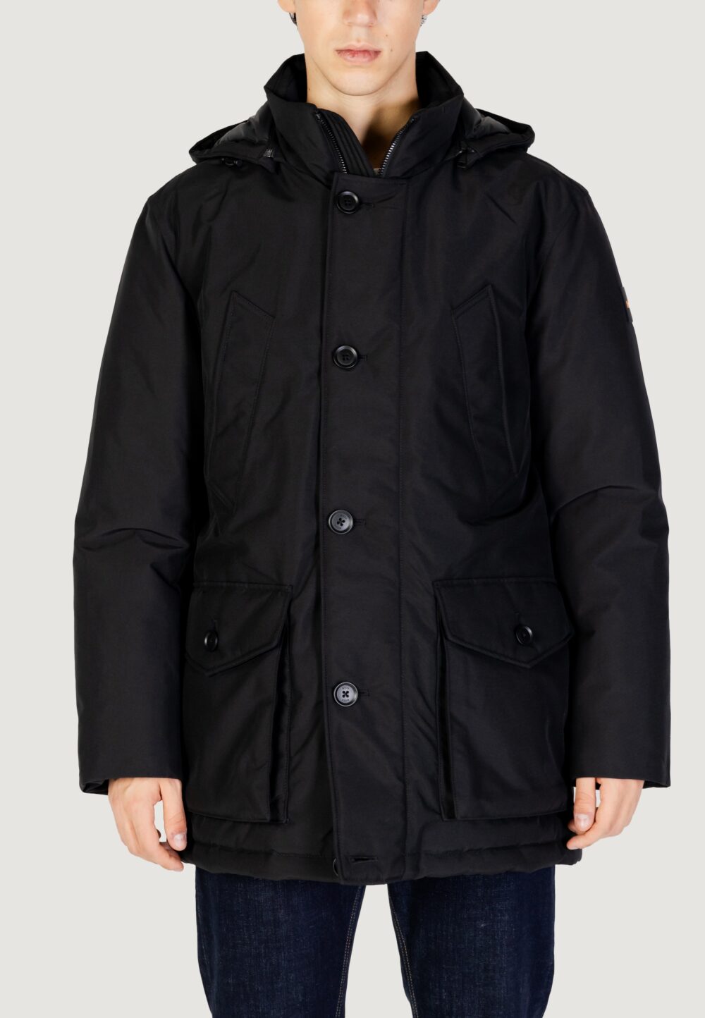 Parka Boss Osiass 10240256 02 Nero - Foto 1