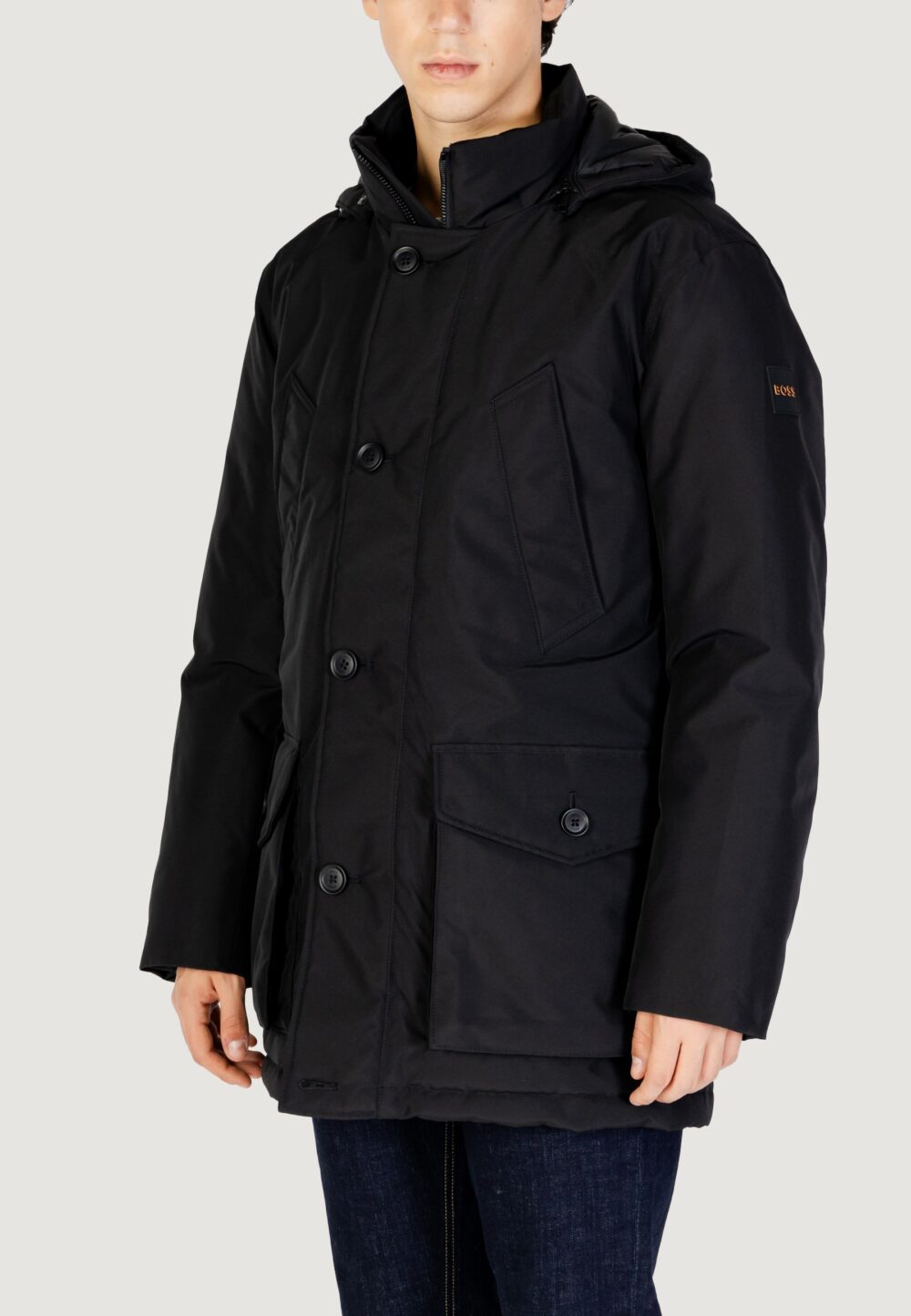 Parka Boss Osiass 10240256 02 Nero - Foto 2