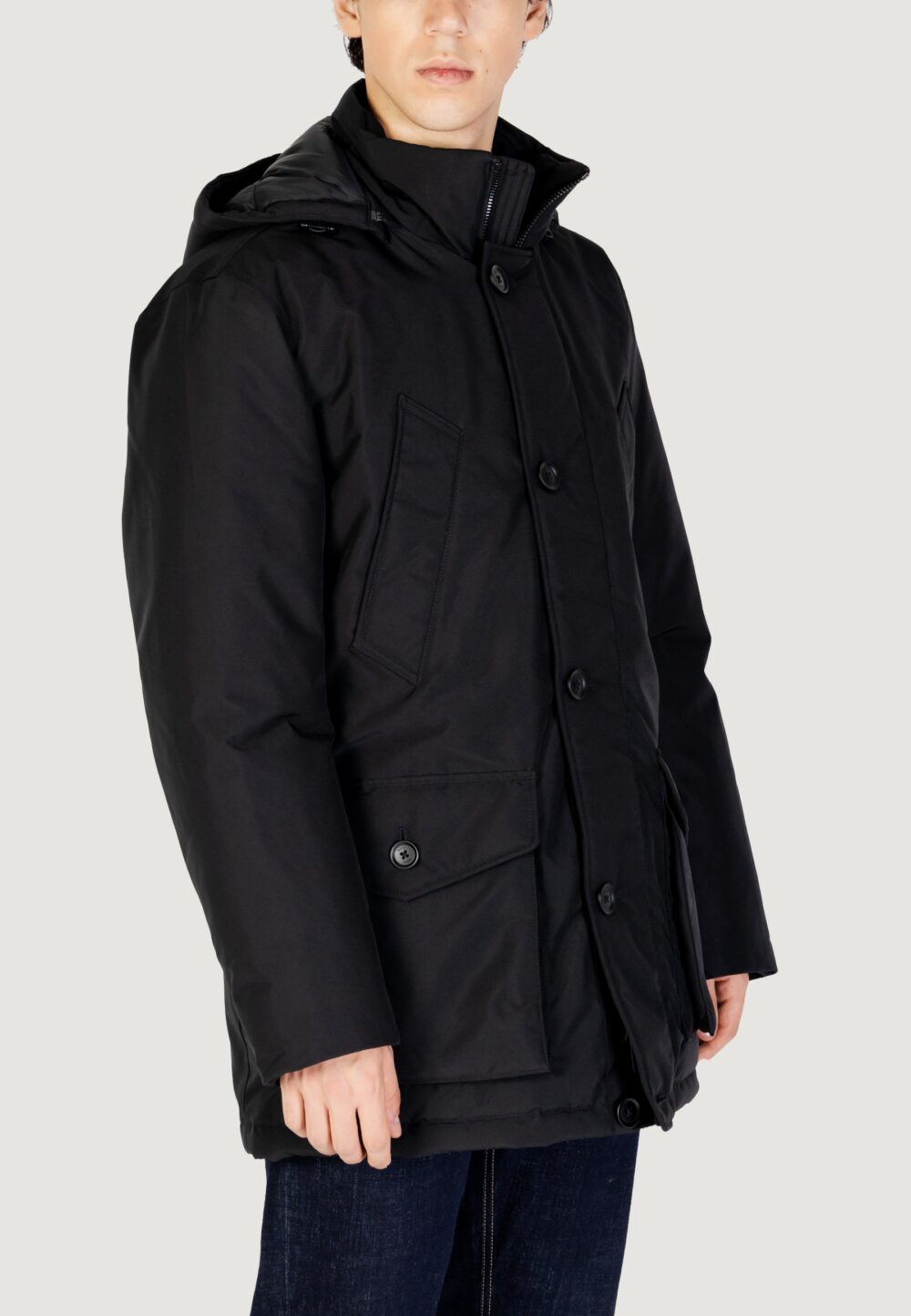 Parka Boss Osiass 10240256 02 Nero - Foto 3