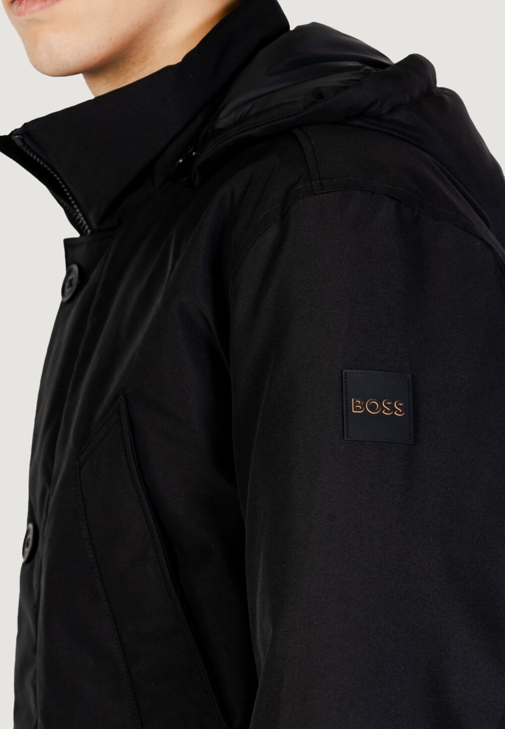 Parka Boss Osiass 10240256 02 Nero - Foto 5