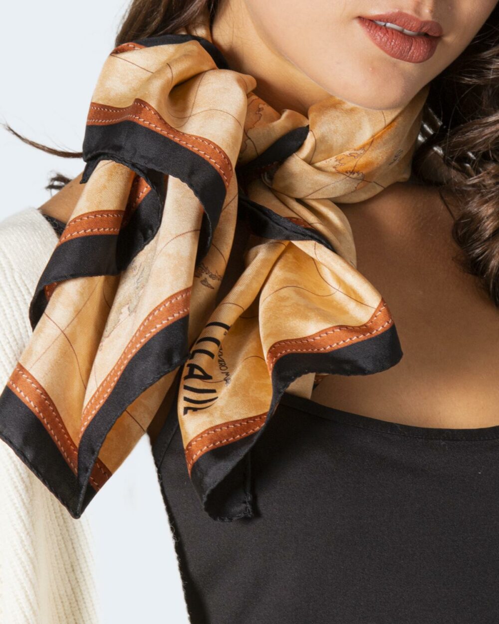 Pashmina Alviero Martini Prima Classe  Beige scuro - Foto 5