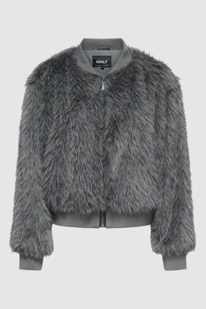 Pelliccia ecologica Only Onlmanny Faux Fur Cc Otw Grigio Scuro