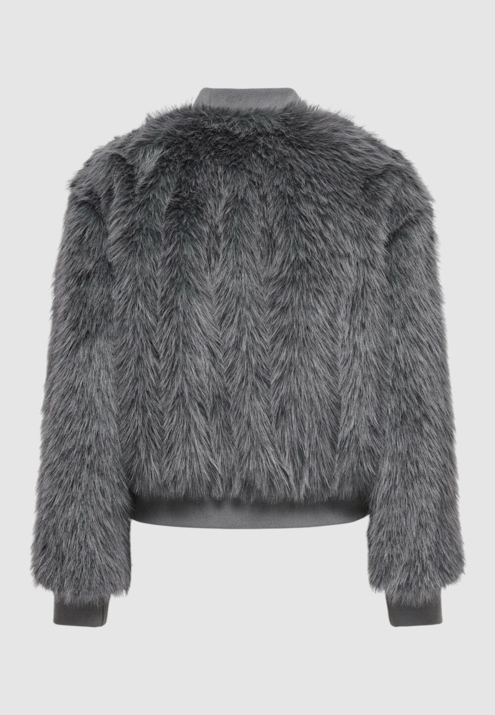 Pelliccia ecologica Only Onlmanny Faux Fur Cc Otw Grigio Scuro - Foto 2