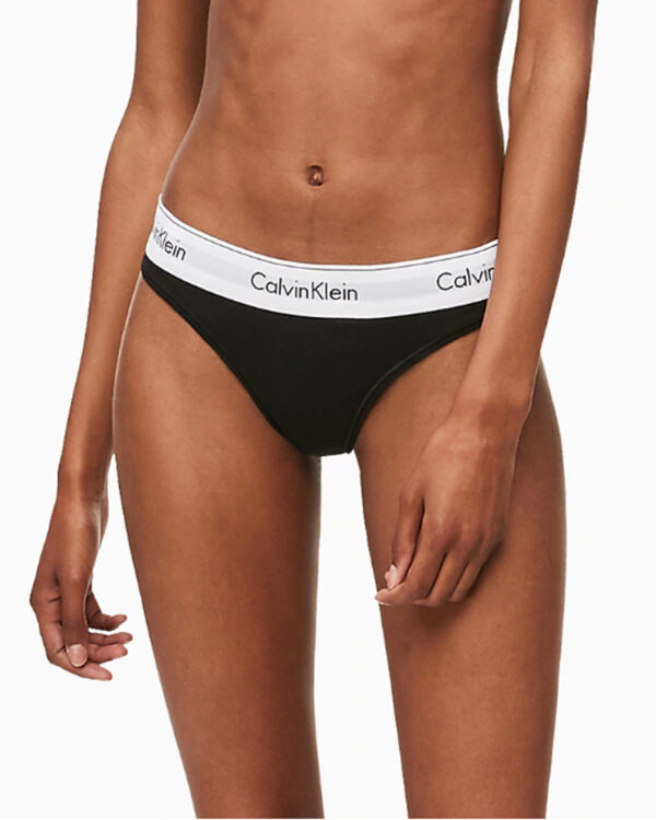 Slip e perizoma Calvin Klein Underwear THONG Nero - Foto 1