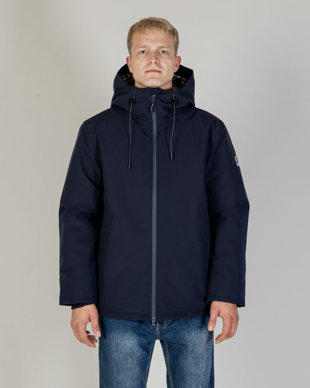 Piumino Aquascutum SHELL ACTIVE MID PARKA Blu - Foto 1