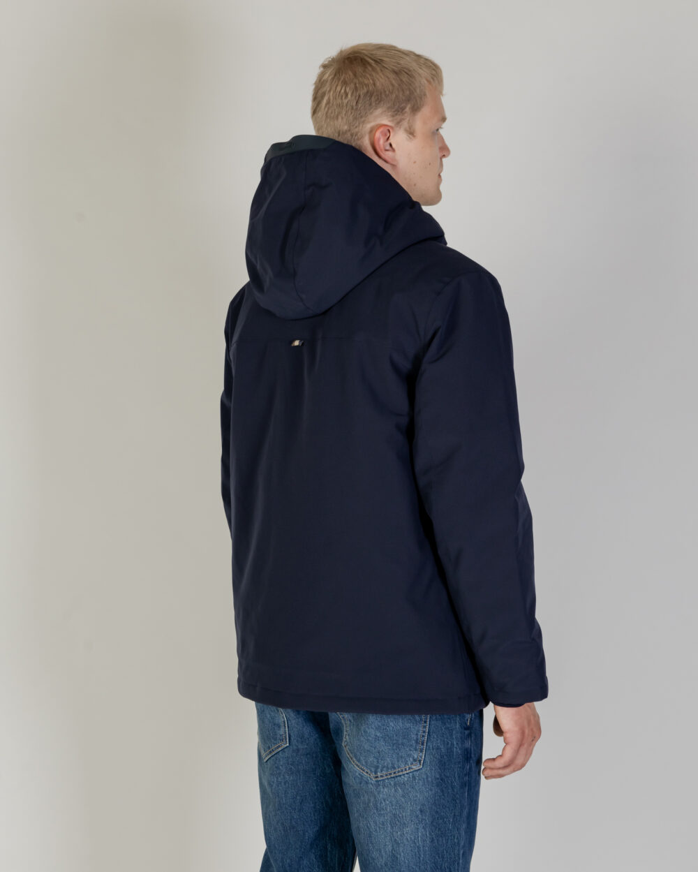 Piumino Aquascutum SHELL ACTIVE MID PARKA Blu - Foto 3