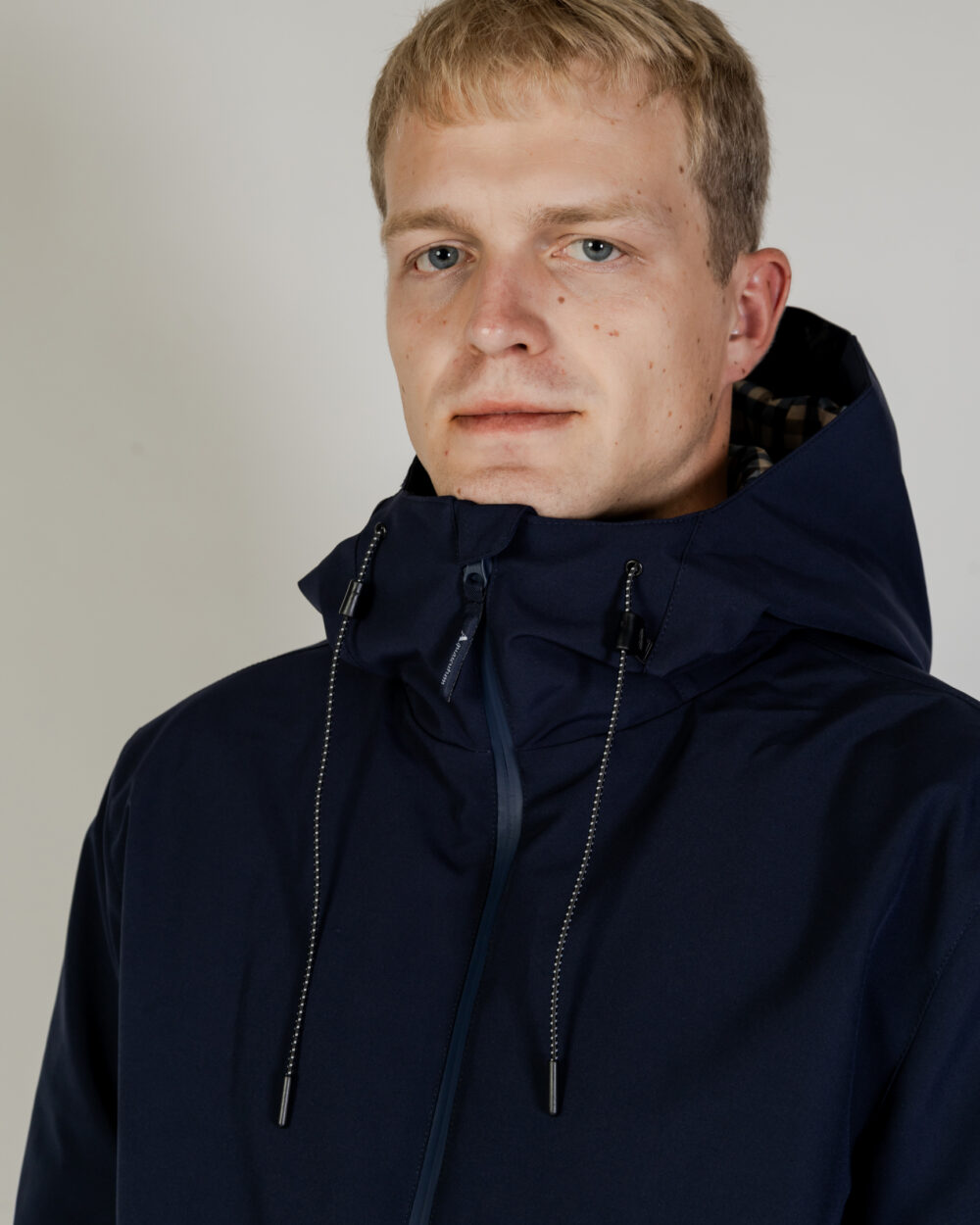 Piumino Aquascutum SHELL ACTIVE MID PARKA Blu - Foto 2