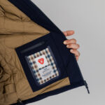 Piumino Aquascutum SHELL ACTIVE MID PARKA Blu - Foto 4