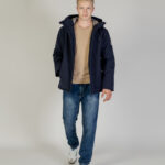 Piumino Aquascutum SHELL ACTIVE MID PARKA Blu - Foto 5