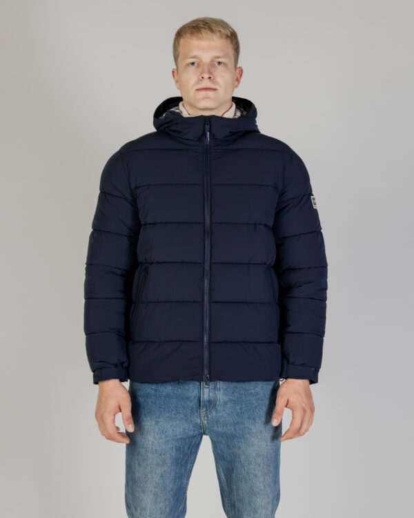 Piumino Aquascutum SP HOODED PUFFER JACKET Blu - Foto 1