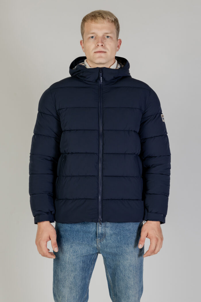 Piumino Aquascutum SP HOODED PUFFER JACKET Blu