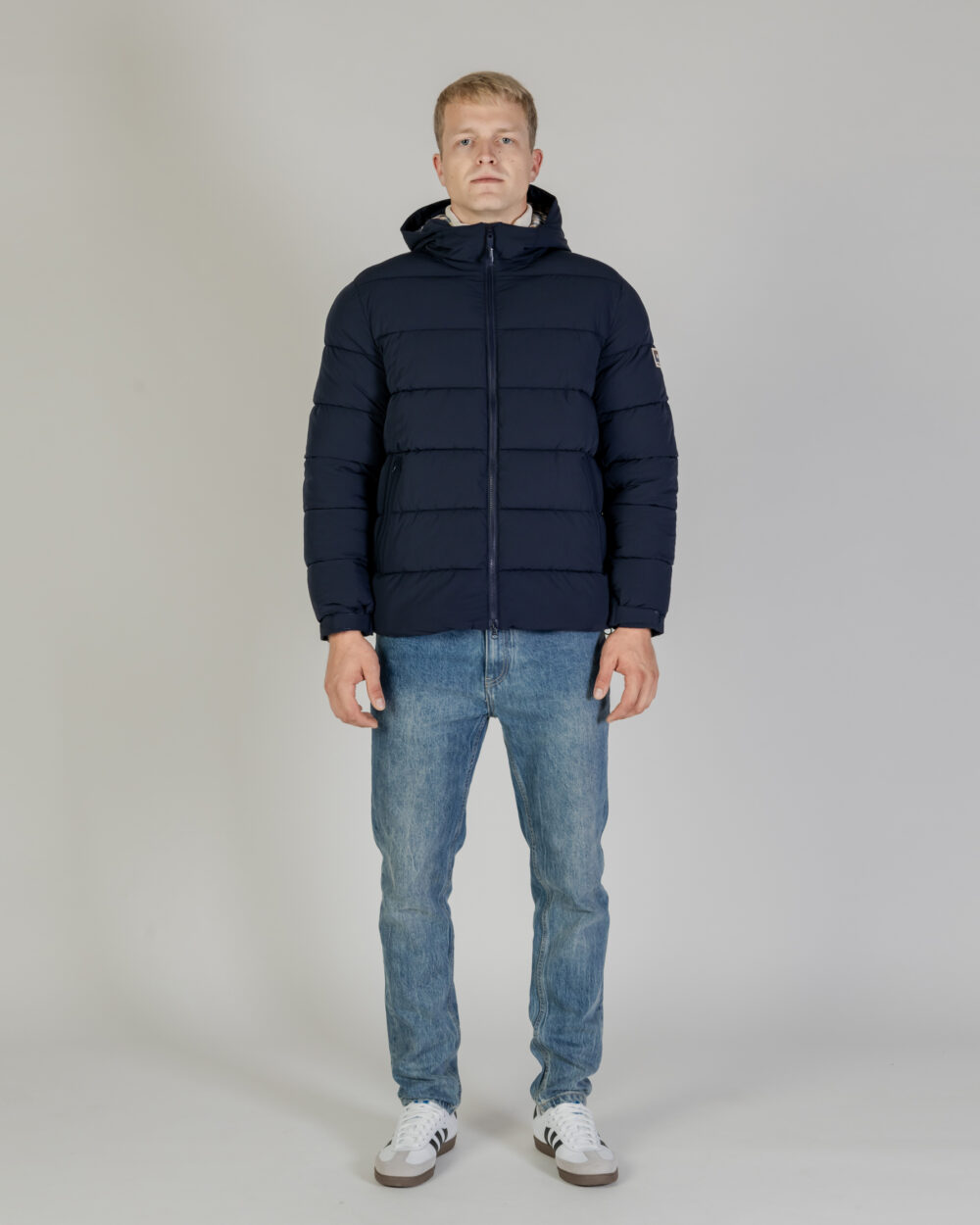 Piumino Aquascutum SP HOODED PUFFER JACKET Blu - Foto 5