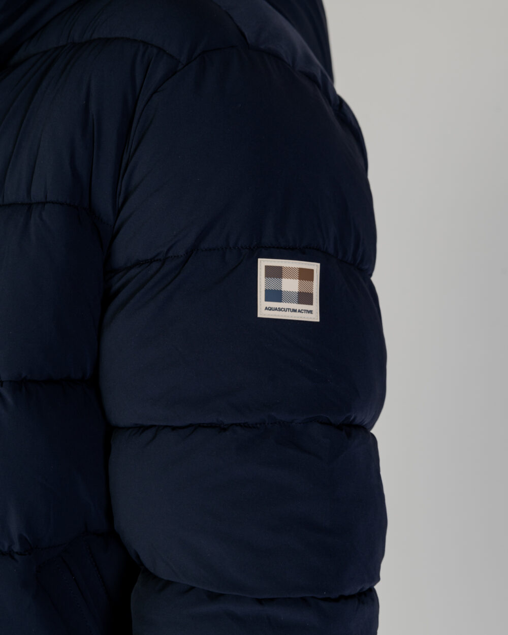 Piumino Aquascutum SP HOODED PUFFER JACKET Blu - Foto 2