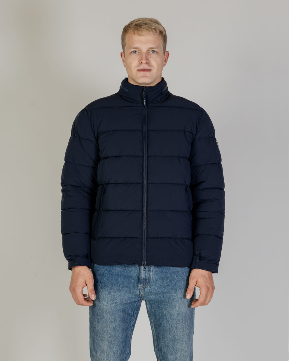 Piumino Aquascutum SP MOCKNECK PUFFER JACKET Blu - Foto 1