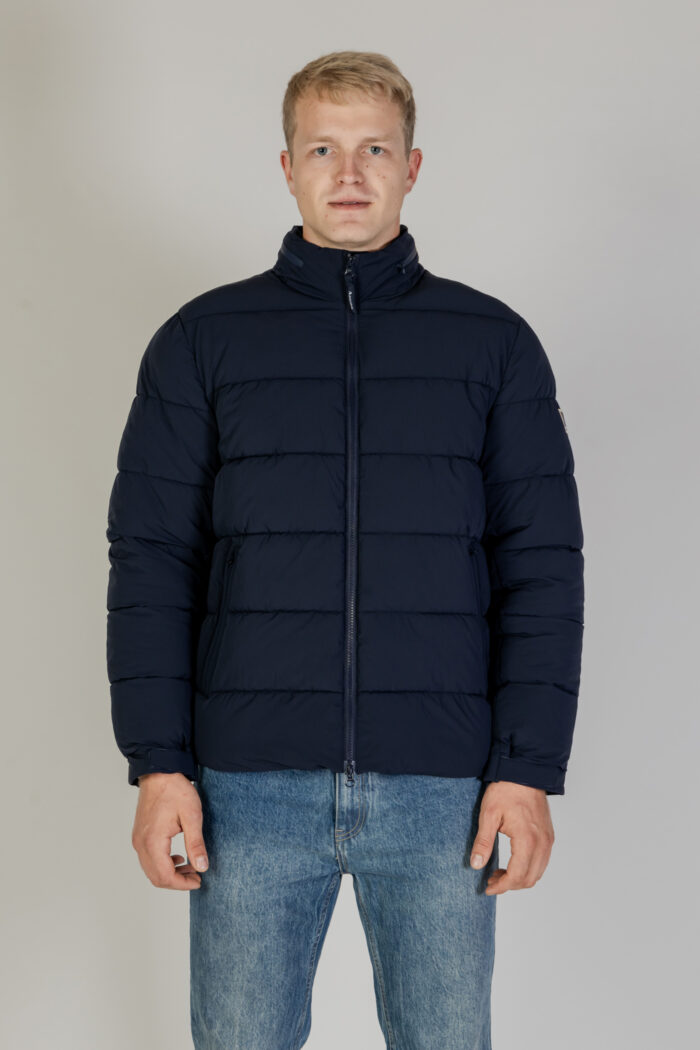 Piumino Aquascutum SP MOCKNECK PUFFER JACKET Blu