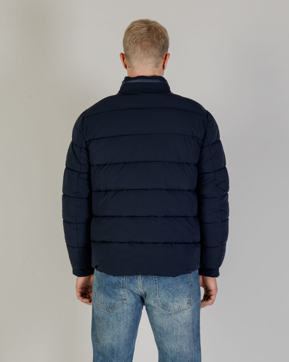 Piumino Aquascutum SP MOCKNECK PUFFER JACKET Blu - Foto 3