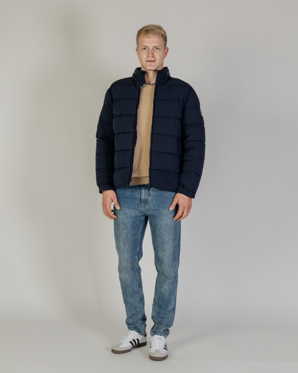 Piumino Aquascutum SP MOCKNECK PUFFER JACKET Blu - Foto 5