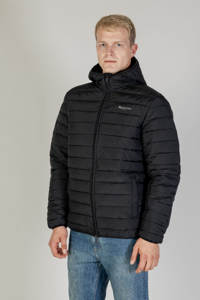 Piumino Aquascutum RLG ACTIVE HOODED 100 GR Nero