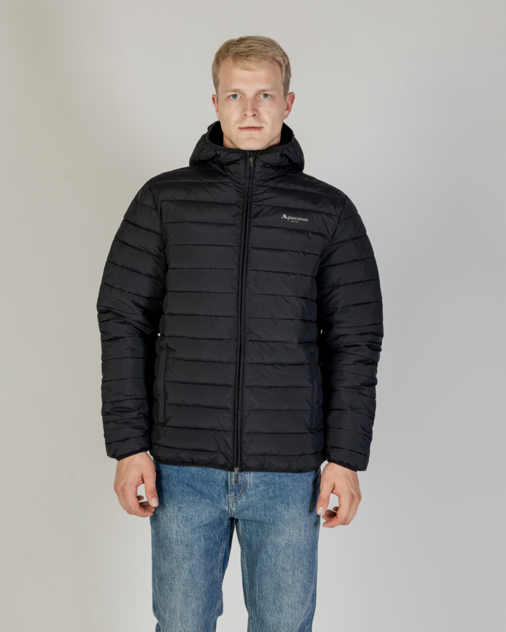 Piumino Aquascutum RLG ACTIVE HOODED 100 GR Nero - Foto 5