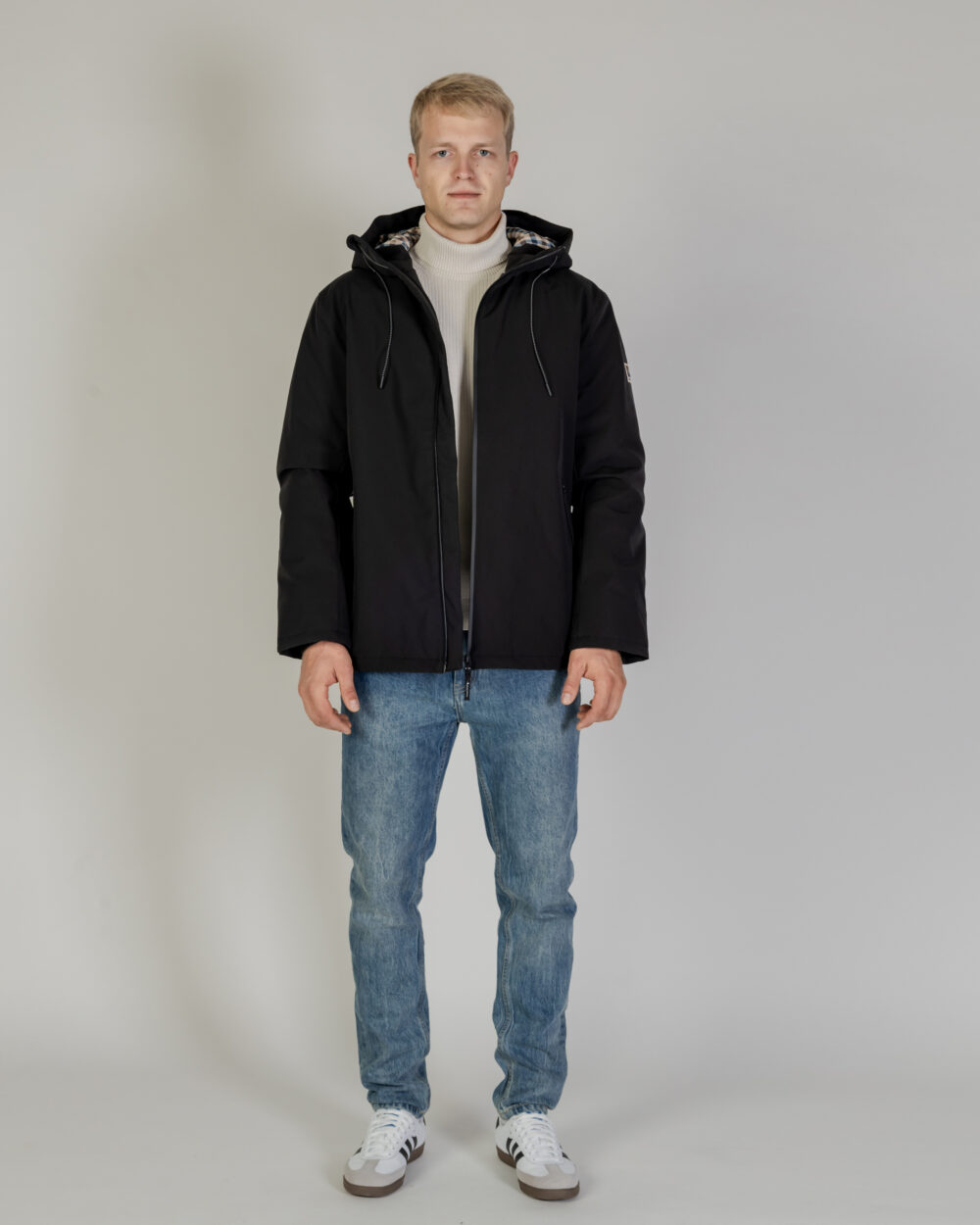 Piumino Aquascutum SHELL ACTIVE MID PARKA Nero - Foto 5