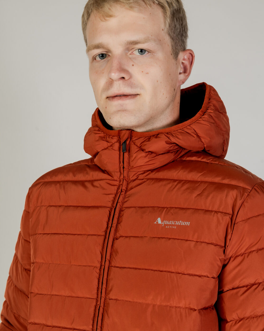 Piumino Aquascutum RLG ACTIVE HOODED 100 GR Ruggine - Foto 2