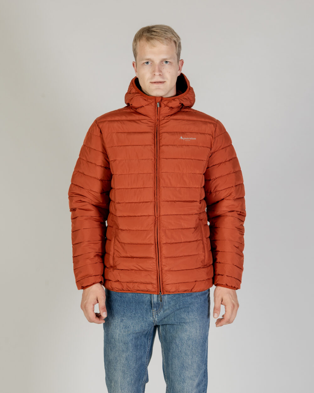 Piumino Aquascutum RLG ACTIVE HOODED 100 GR Ruggine - Foto 5