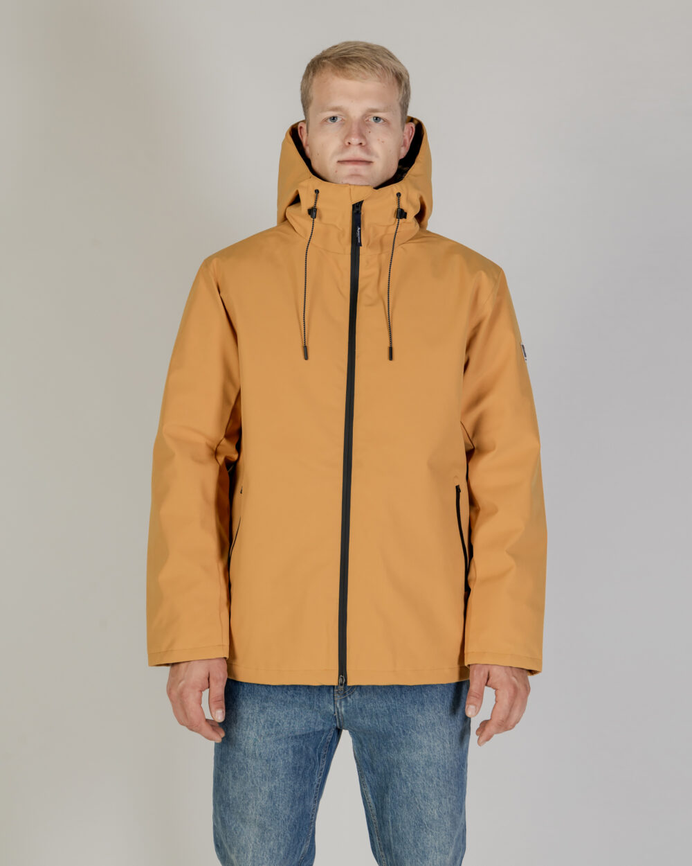 Piumino Aquascutum SHELL ACTIVE MID PARKA Senape - Foto 1