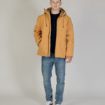 Piumino Aquascutum SHELL ACTIVE MID PARKA Senape - Foto 5